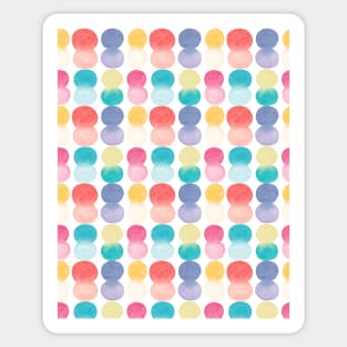Rainbow Circles Pattern | Watercolour Sticker